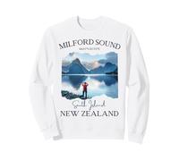 Milford Sound Fjord Senderismo Souvenir Turístico Vacaciones Hombres Niños Sudadera
