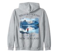 Milford Sound Fjord Senderismo Souvenir Turístico Vacaciones Hombres Niños Sudadera con Capucha
