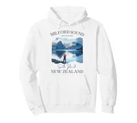 Milford Sound Fjord Senderismo Souvenir Turístico Vacaciones Hombres Niños Sudadera con Capucha