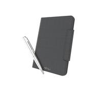 MiLi Funda para Pasaporte con Apple Buscar & Google Localizador, Rastreador Inteligente con Seguimiento de ubicación, protección RFID y Carga inalámbrica, Accesorio de Viaje, Negro