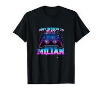 MILIAN - LEVEL UP con controller: SOLO QUIERE JUGAR Camiseta