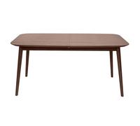 Miliboo ANK - Mesa extensible extensible (rectangular, madera oscura L160-210 cm)