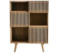 Miliboo Aparador alto en mango con puertas correderas ALBA
