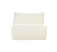 Miliboo Bumpy Sillón Lounge de tejido buclette blanco roto