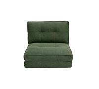 Miliboo - Calentador de 1 plaza convertible, tejido verde caqui Sally