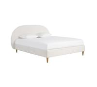 Cama doble 160 x 200 cm de borreguillo CHARLINE