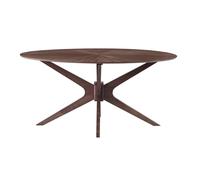 Mesa de comedor diseño ovalada nogal L160 cm DIELLI