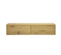 Miliboo Flexo - Mueble para TV de pared, acabado madera clara, roble L140 cm