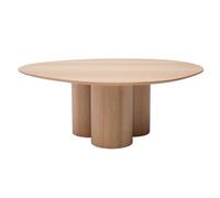 Miliboo Hollen - Mesa baja (100 cm, madera clara)