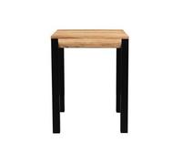 Miliboo Mesa de bar extensible en acacia y metal L80-135 cm TRAP