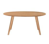 Mesa de comedor diseño escandinavo oval roble L160 MARIK