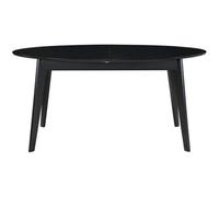 Miliboo Mesa de comedor extensible negra L160-200 cm MARIK