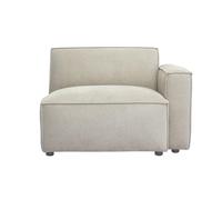 Miliboo - Módulo de esquina para sofá (tejido de chenilla), color beige