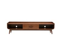 Miliboo Mueble de TV vintage de madera de nogal oscuro L200 cm Salas