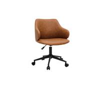 Miliboo Silla de Escritorio Moderno en Tejido marrón HEMMY