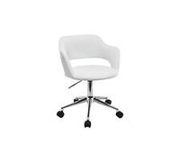 Miliboo - Sillón de escritorio diseño blanco JESSY