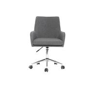 Miliboo - Sillón de Oficina diseño Tejido Gris Antracita Shana