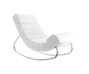 Miliboo - Sillón mecedor de diseño blanco TAYLOR