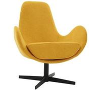 Miliboo Sillón terciopelo amarillo mostaza ANDY
