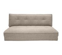 Miliboo Sofá cama de 2 plazas convertible en tela color topo SALLY