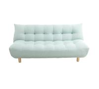 Miliboo Sofá convertible diseño escandinavo verde agua YUMI