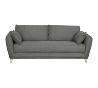 Miliboo Sofá convertible nórdico 3 plazas gris antracita CREEP
