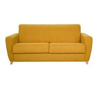 Miliboo Sofá convertible nórdico amarillo mostaza GRAHAM