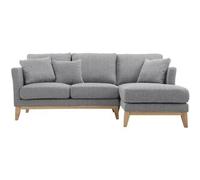 Miliboo Sofa de esquina derecha nórdico gris claro OSLO