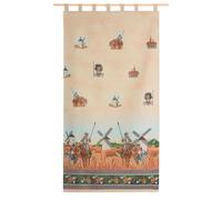 Milica Cortina Alpujarreña Jacquard Rústica 140x260 cm | Solo Cortina | Estilo Tradicional Español para Puerta y Ventana Exterior e Interior | Alta Resistencia y Fácil Instalación | Modelo Quijote