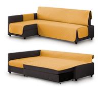 Milica Funda Acolchada Compatible con Sofa Cama Esquinero Friheten de IKEA | Protector Lavable y Elegante | Válido para Chaise Longue Izquierda o Derecha | Fabricado en España | Color: Mostaza