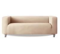 Milica Funda de Sofá Compatible con Sofa IKEA Klippan y Similares con Brazos Altos | Modelo Aruba | Tejido Multielástico Lavable Fabricado en España | Ajuste Color Marfil