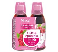 Milical Draineur Ultra Drenaje y Adelgazante Sabor Frambuesa Pack de 2 x 500ml