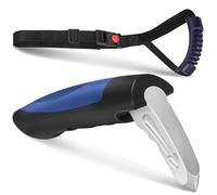 Milifox 2 Pc Car Support Handle Assist,Asidero de Soporte de Coche,Asidero de Soporte de Coche MultifuncióN Insertar Pestillo de Puerta Asidero de Coche Para Entrar Y Salir Del Coche,Negro,Azul