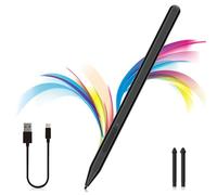Milikilo Lápiz Capacitivo para Microsoft Surface Pro 9/8/X/7+/6/5/4/3/Surface 3, Surface Go 3/2/1, Surface Laptop/Studio/Book 4/3/2/1 con botón Lateral de Borrador, rechazo de Palma, función de