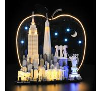 Mililier Juego de iluminación LED compatible con Lego 21066 New York City - The Big Apple, kit de iluminación DIY para modelo de bloques de construcción 21066 (juegos de construcción no incluidos)