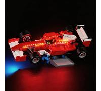 Mililier Juego de iluminación LED compatible con Lego F2004 y Michael Schumacher 11375, kit de iluminación DIY para modelo de bloques de construcción 11375 (juegos de construcción no incluidos)
