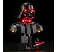Mililier Juego de iluminación LED compatible con Lego Star Wars Darth Vader Bust 75439, kit de iluminación DIY para modelo de bloques de construcción 75439 (juegos de construcción no incluidos)