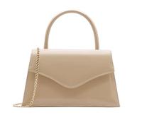 Milisente Bolsos de mano para mujer, elegantes bolsos de noche de boda de piel sintética con asa superior, Piel sintética beige