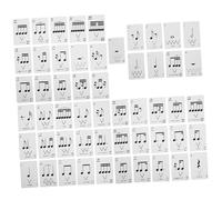 Milisten 1 Caja Tarjetas De Lectura De Rhythm Poker Estudiantes De Música Principiantes Tarjetas Musicales para Tarjetas Didácticas para Estudiantes De Música. Poker De Ritmo Papel