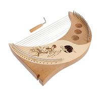 MILISTEN 1 Juego 19 Lira De 19 Tonos Arpa De Lira De Madera Arpa De Lira Lunar Instrumento Arpa Lira Laúd Omnicordio Arpa De Madera Dulcimer Arpa Con Guitarra Niño Antiguo Abeto Chino