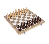 Milisten 1 Juego Ajedrez de Madera Torneo Plegable Pizarra magnética Damas internacionales Juguetes para Juguete para Kit de ajedrez Internacional