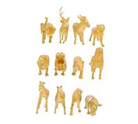 Milisten 1 Juego Animales Imitados de Bosque Color Dorado Educativas para Identificación de Animales para Decoración de Escritorio Aprendizaje