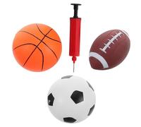 Milisten 1 Juego Combinación de de Juguete. Mini Baloncesto Balon de Futbol para Mini Juguetes de Baloncesto Juguetes Deportivos para pequeños plástico