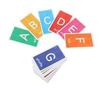 Milisten 1 Juego Conjunto de Tarjetas Educativas para Flashcards de Aprendizaje de Palabras Colores y Juguete Portátil para Desarrollo Cognitivo Infantil