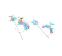 Milisten 1 Juego De Diadema De Sirena Accesorios De Sirena para Niñas Accesorios para El Cabello De Sirena Diademas De Decoración De Cumpleaños De Sirena Diadema De Sirena para Niñas