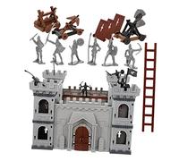 Milisten 1 Juego de Equipos Miniatura de Castillo para Juguete Educativo de Soldados Medievales y Militares para Decoración y Aprendizaje