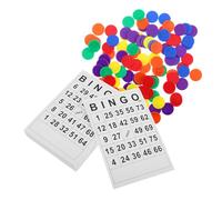 Milisten 1 Juego De Fichas De Bingo Fichas De Póker Recuerdos De Fiesta Repuestos para Juegos De Fiesta Fichas De Conteo Marcadores De Bingo De Plástico Fichas De Bingo para Juegos