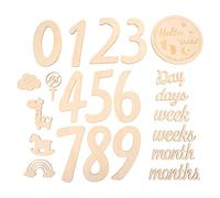Milisten 1 Juego Decoración de Paredes de Madera para Shower y Cumpleaños Accesorios de Fiesta Adornos para Fotos Decoración para Habitaciones Ambientación Momentos Especiales