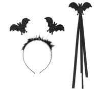 Milisten 1 Juego Diadema de Halloween con Varita Mágica Set para Fiestas y Accesorios de Carnaval y Celebraciones