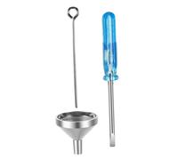 Milisten 1 Juego Embudo De Joyería De Cremación Kit De Llenado De Embudo De Urna Juego De Mini Embudos Urna De Embudos Mini Comida Metálica Joyas Collar Herramienta Acero Inoxidable Metal